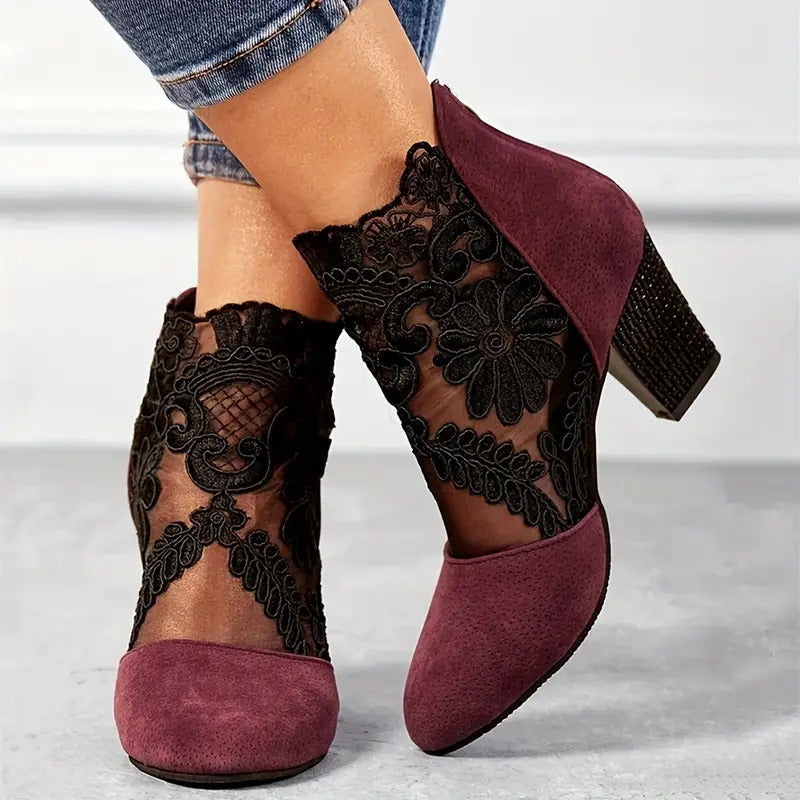Lucie | Elegante Damesschoenen Met Stevige Blokhak