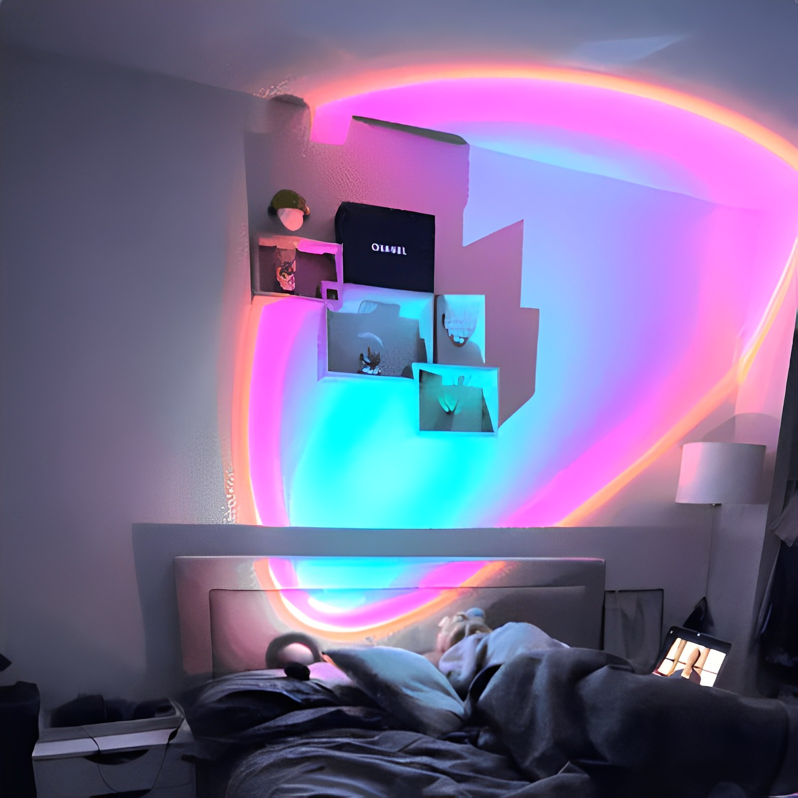 LuminoScape | LED sfeerlamp met dimmer en 180 graden rotatie-effect 5