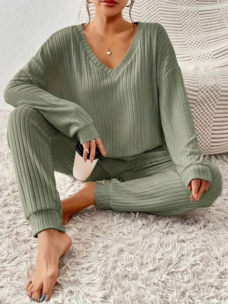 Luna's Serene Moments | Geribbelde loungeset 2