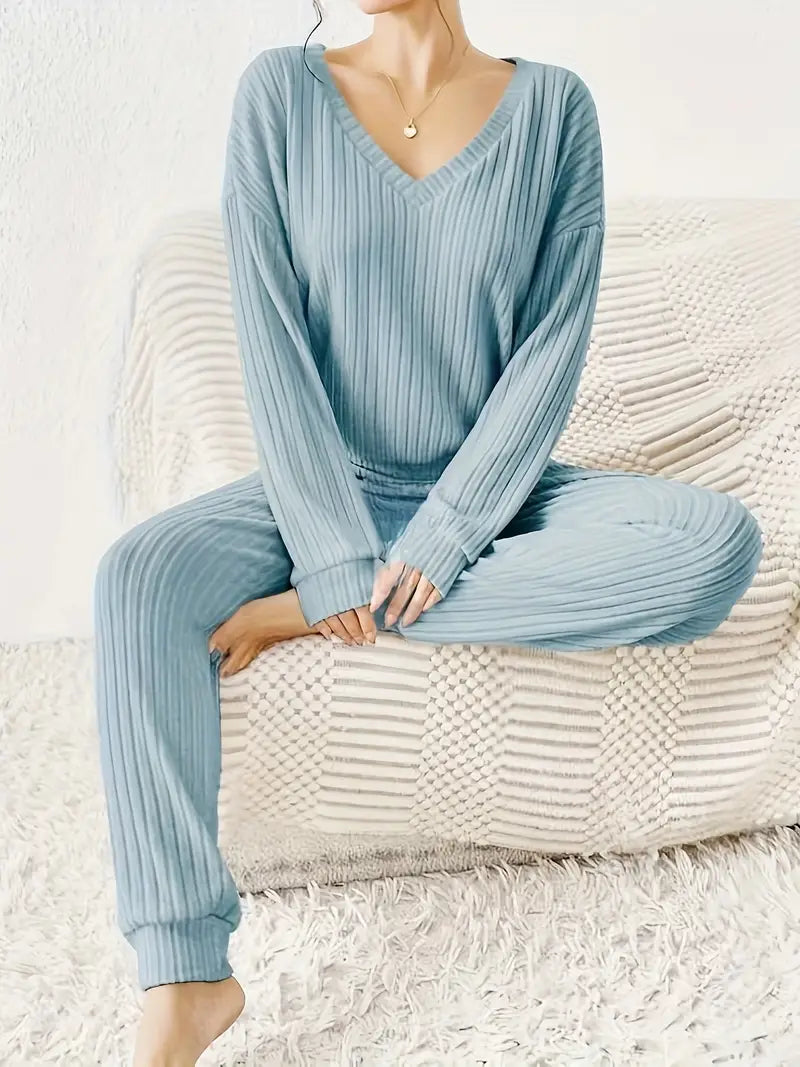 Luna's Serene Moments | Geribbelde loungeset 6