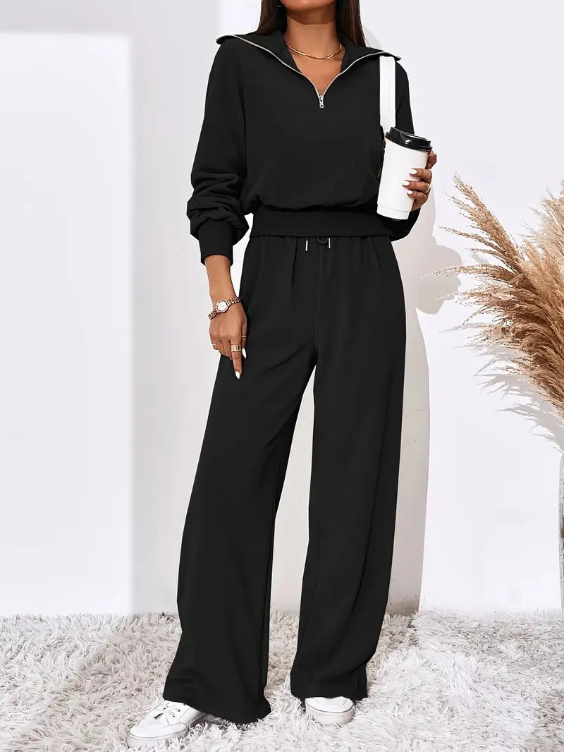 Luna's Urban Ease | Gebreide loungeset met rits 4