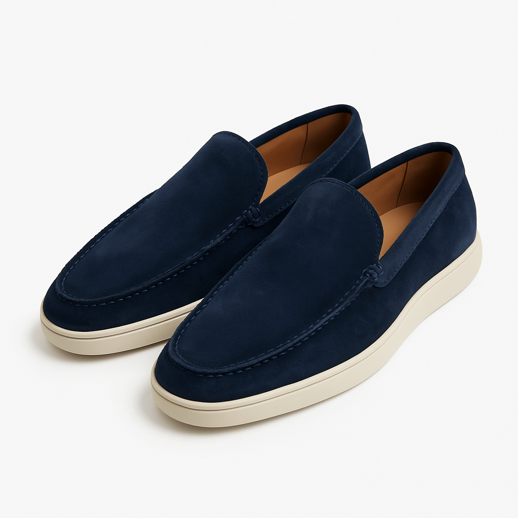 LuxeoutFit | Suede loafers met verlaagd profiel 0