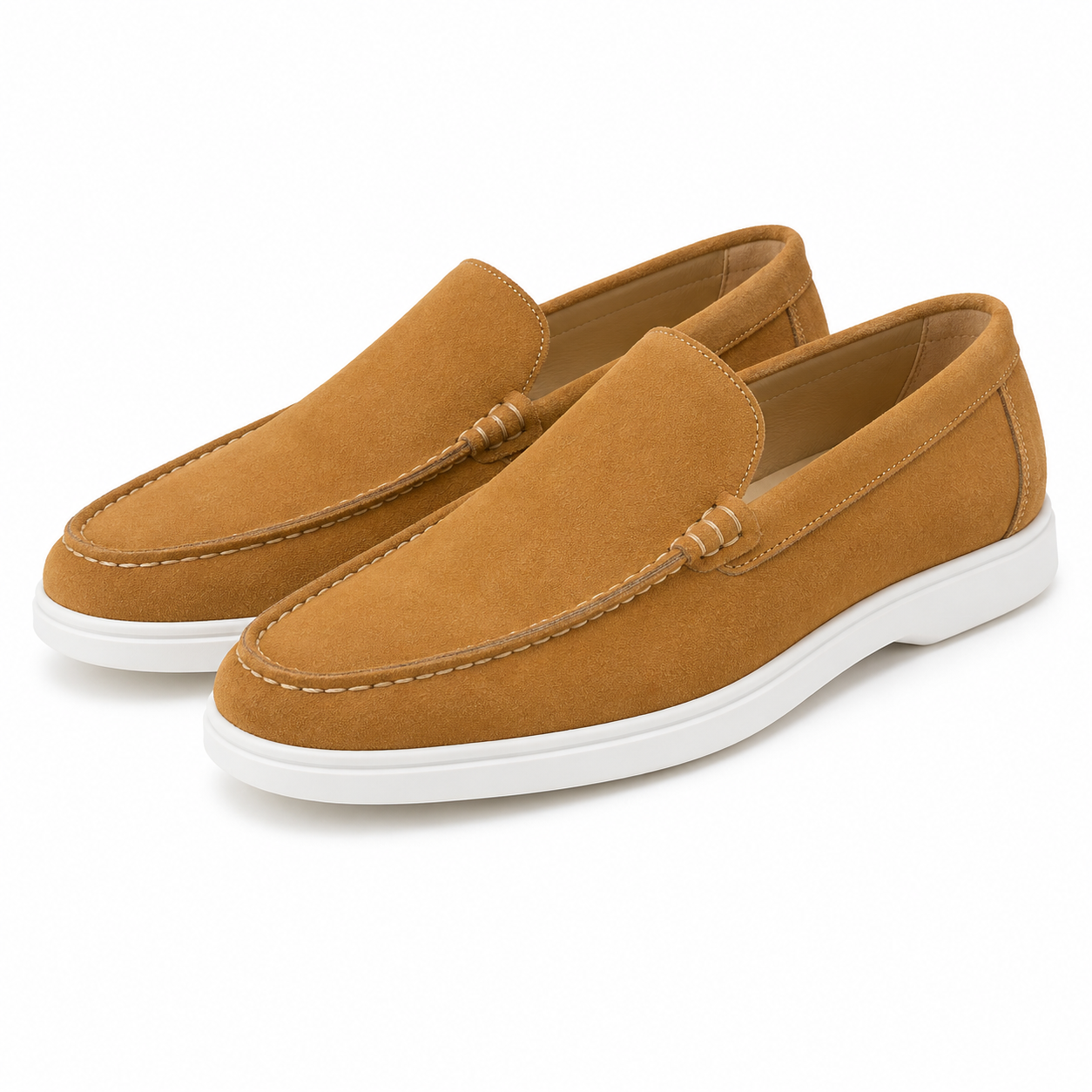 Navando | Mocassins en suède à profil bas