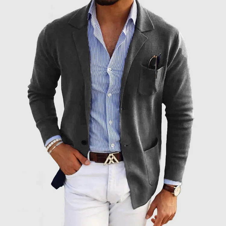 Lyle | Reverskraag blazer met knoopzakken 4