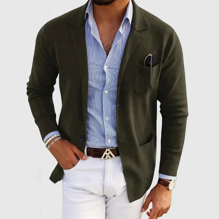 Lyle | Reverskraag blazer met knoopzakken 5