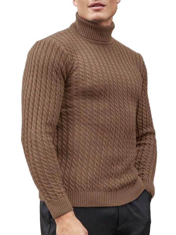 Kabelgebreide coltrui voor heren - vintage geïnspireerde bovenkleding