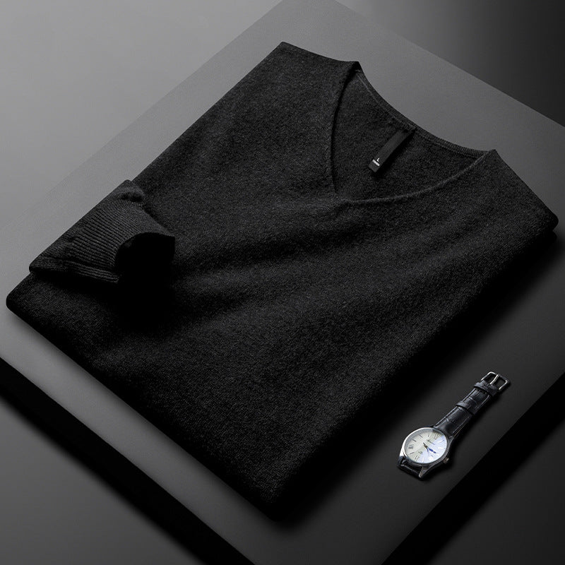 Martin | Ademend V-hals trui van wolmix 4