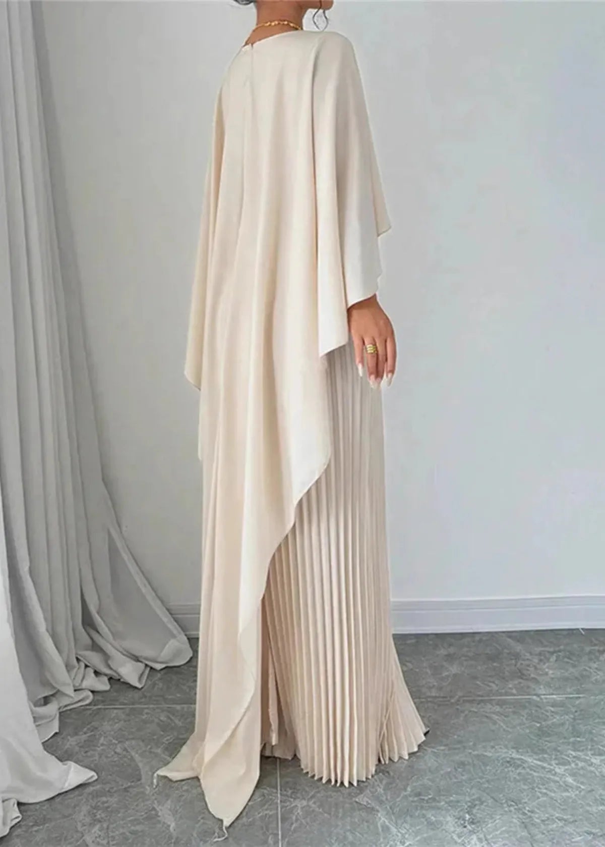 Maxi-Jurk Met Cape | Navando