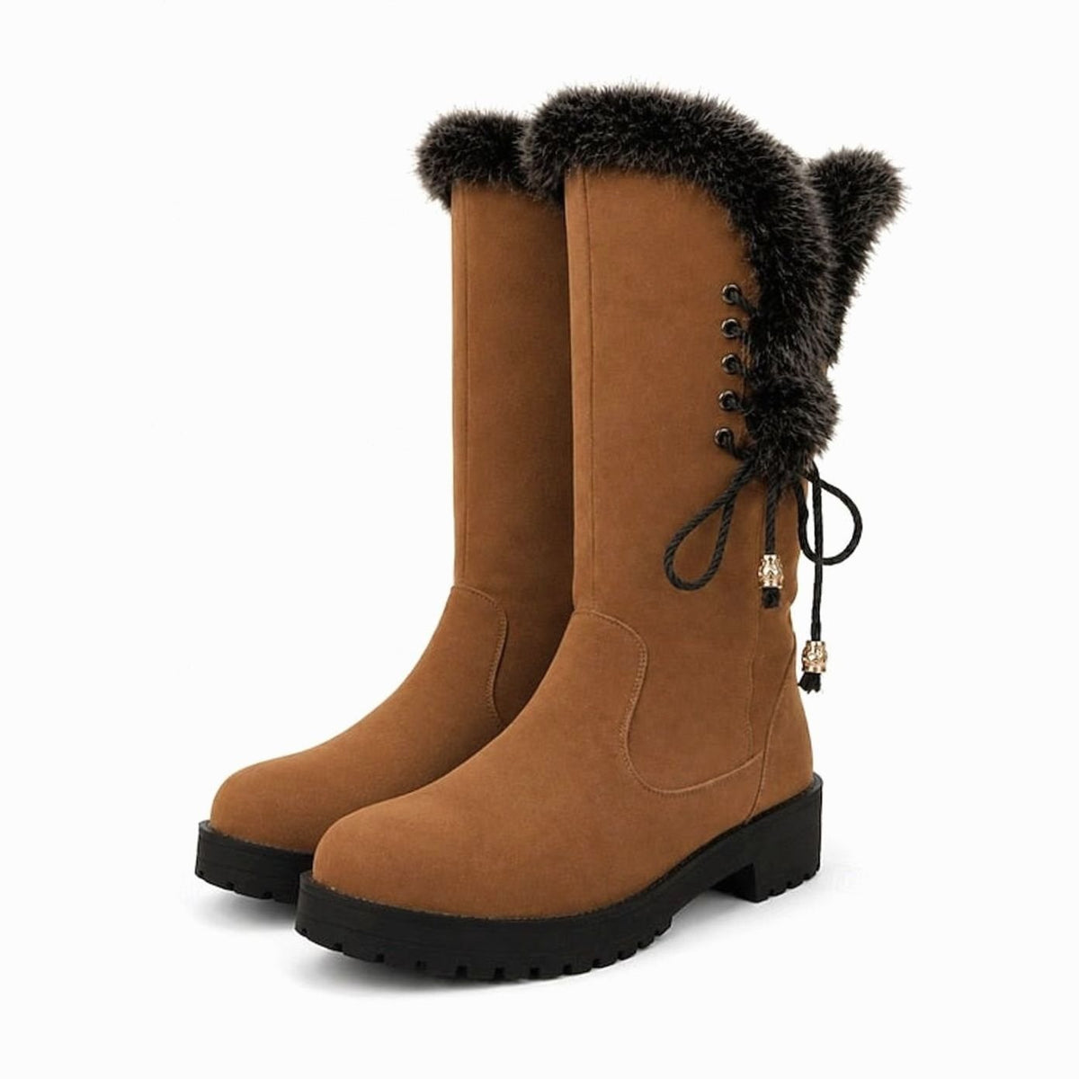 Meike | Hoge Snowboots Met Grove Profielzool