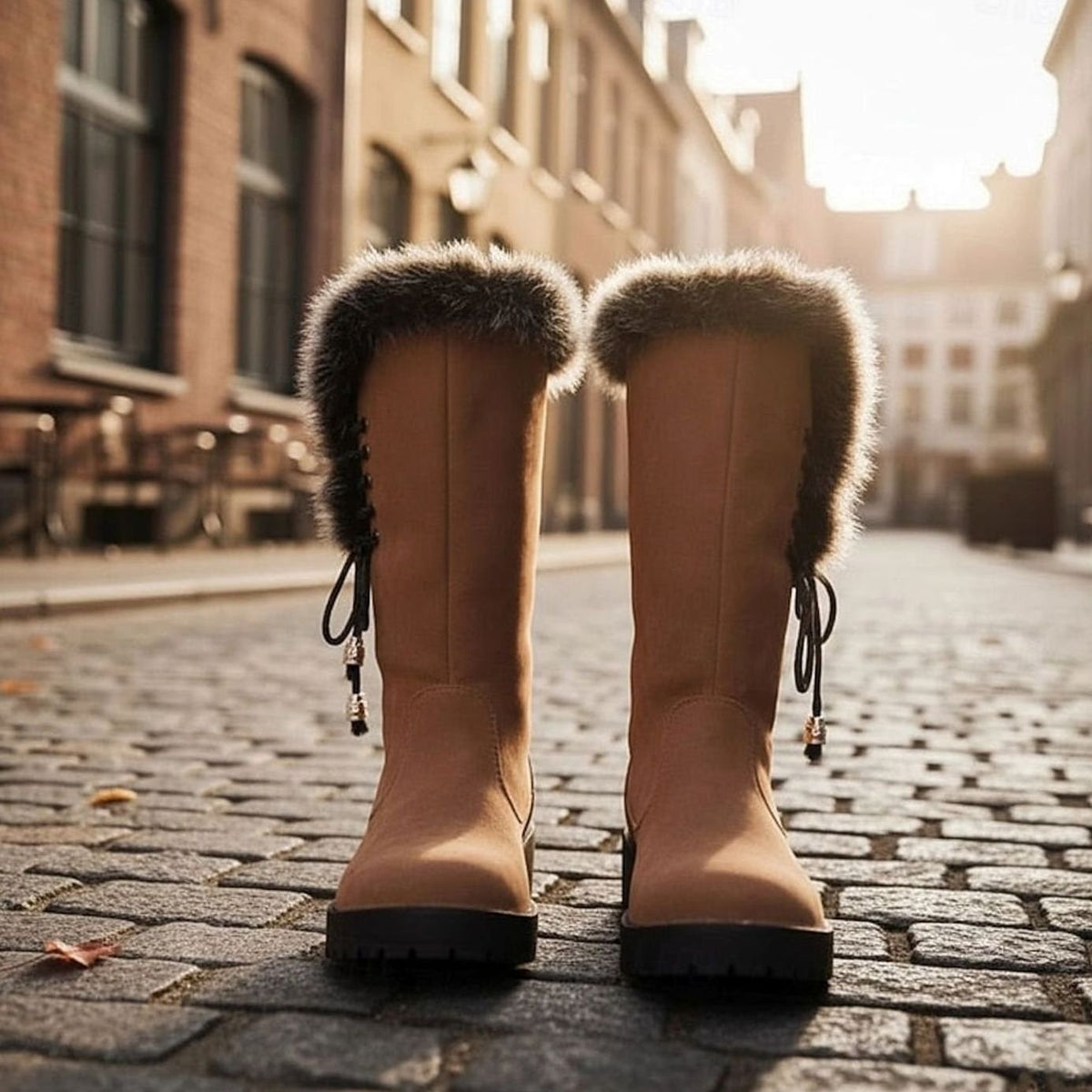 Meike | Hoge Snowboots Met Grove Profielzool