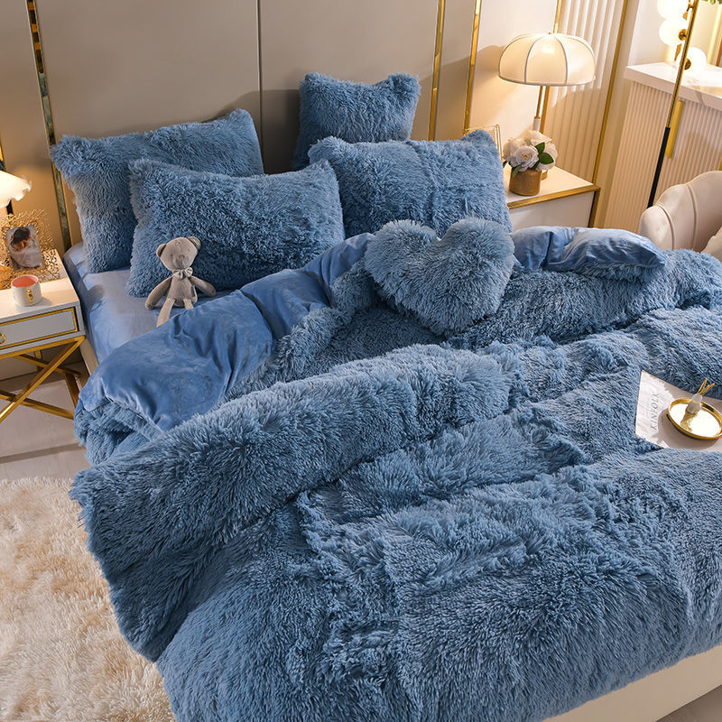 Melisa | Zachte fleece bedset met hartkussen 4