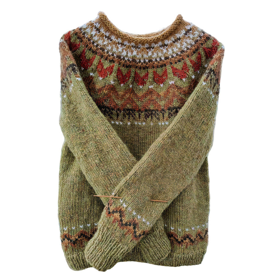 Navando | Retro-Muster Strickpullover