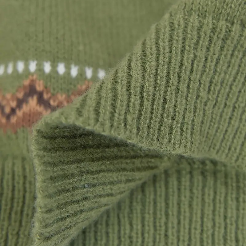 Navando | Retro-Muster Strickpullover