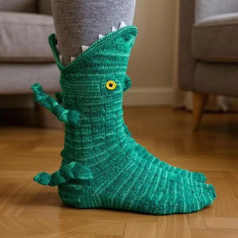 Mette | Warme Gebreide Huissokken Met Dierendesign