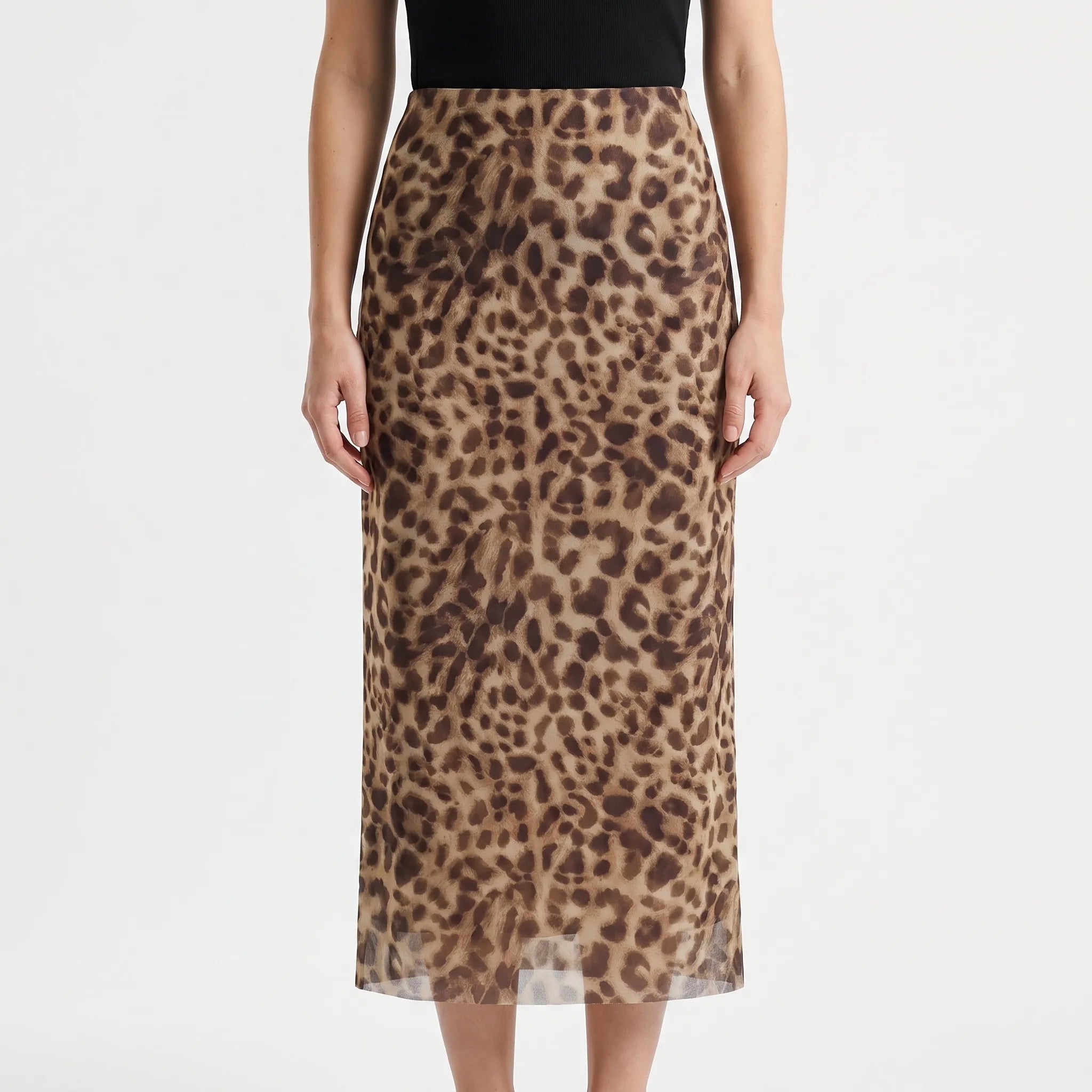 Midi-Rok Met Dierenprint | Navando 