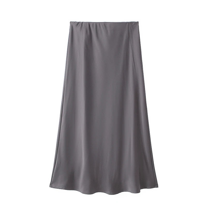 Midi Rok Met Hoge Taille | Navando