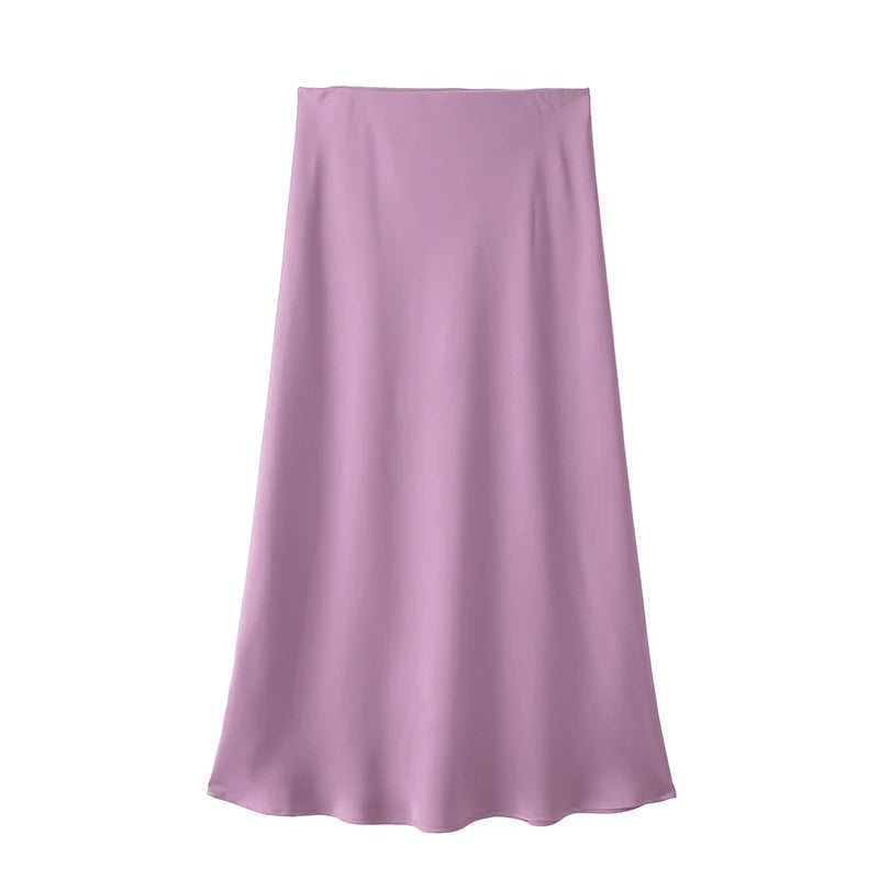 Midi Rok Met Hoge Taille | Navando