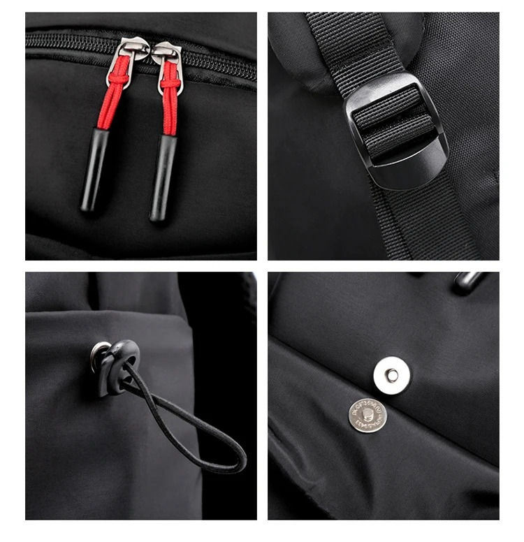 Minimalistische Zwarte Zakelijke Laptop Rugzak | Navando 