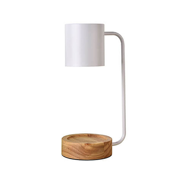 Minimalistische tafellamp | Houten en metalen dimbare lamp 8