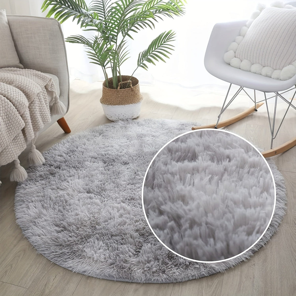 Mirte | Rond Vloerkleed Met Speels Patroon