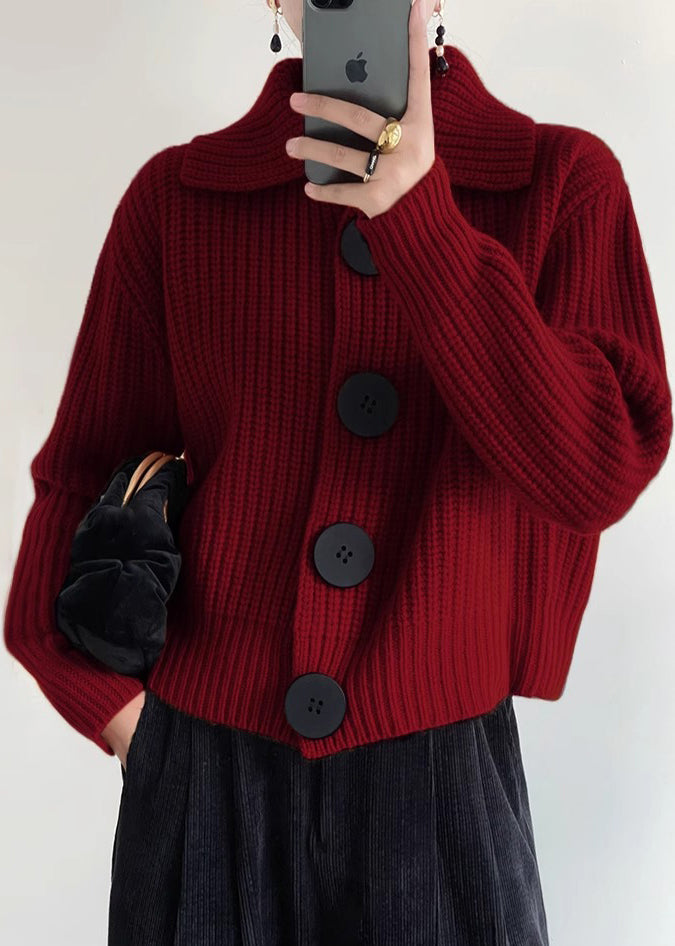 Moderne | Peter Pan-kraag gebreid vest 1