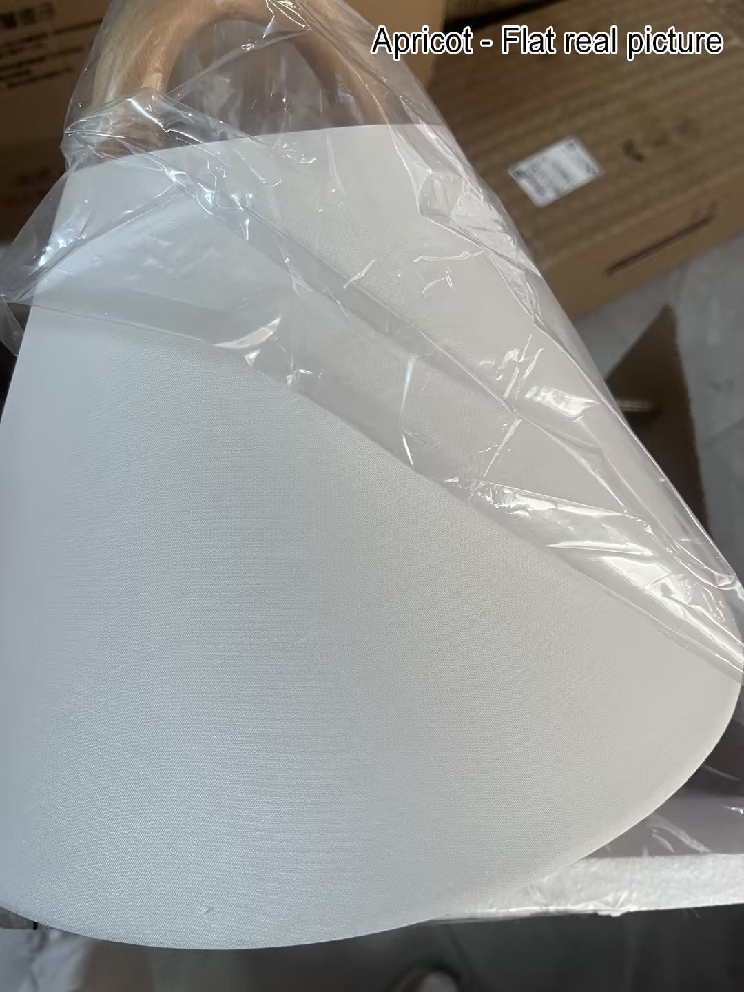 Moderne wandlamp | Massief houten armatuur met stoffen lampenkap 6