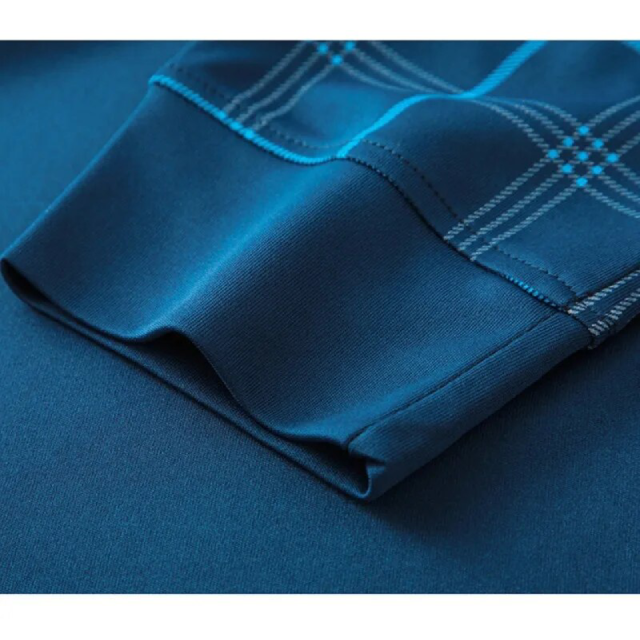 Montgomery | Lange mouwen poloshirt met kraag en subtiele strepen 7