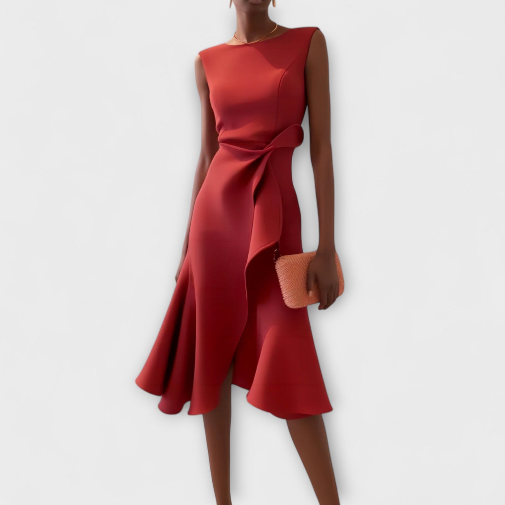 Mouwloze Asymmetrische Midi-Jurk | Navando 