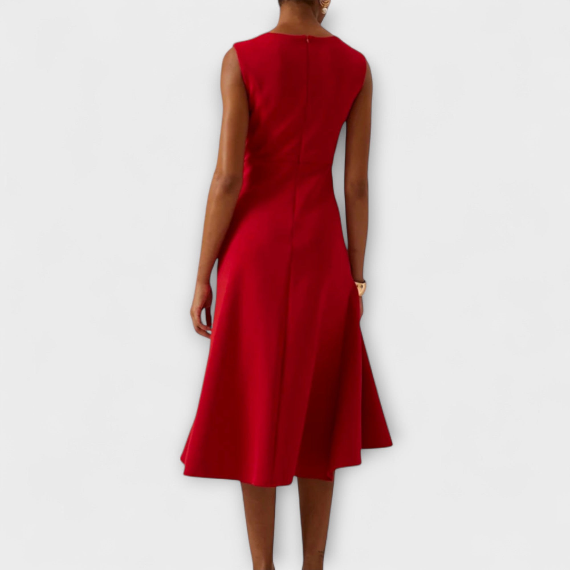 Mouwloze Asymmetrische Midi-Jurk | Navando 