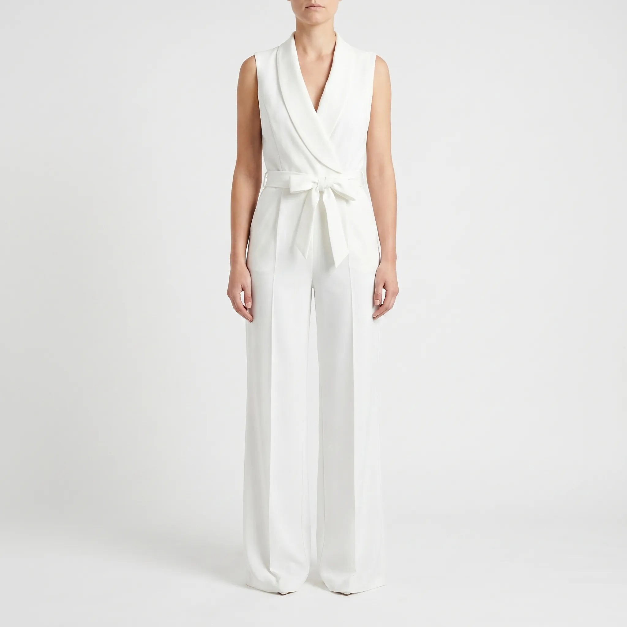 Mouwloze Getailleerde Jumpsuit | Navando 