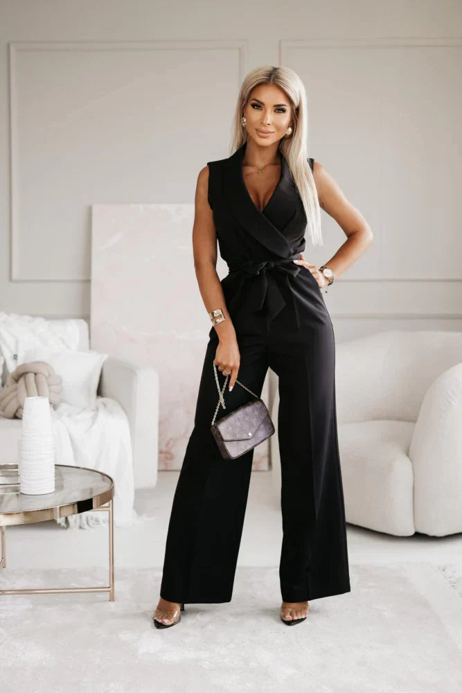 Mouwloze Getailleerde Jumpsuit | Navando 