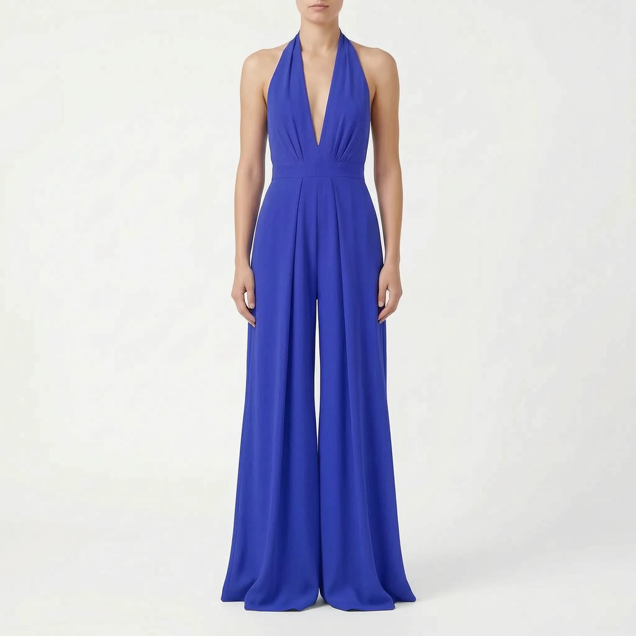 Mouwloze Jumpsuit Met Halternek | Navando 