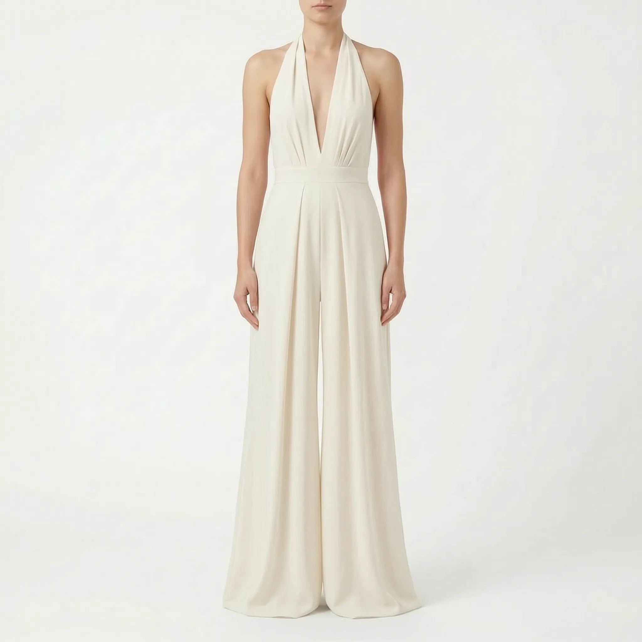Mouwloze Jumpsuit Met Halternek | Navando 