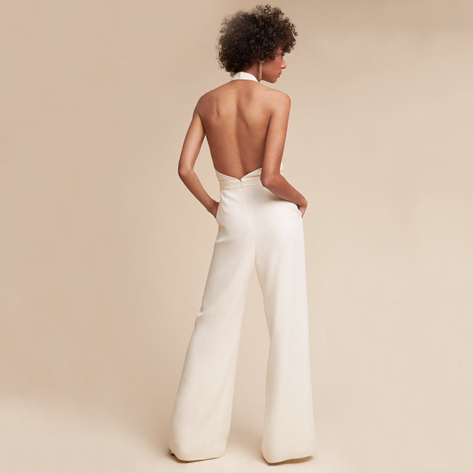 Mouwloze Jumpsuit Met Wijde Pijpen | Navando