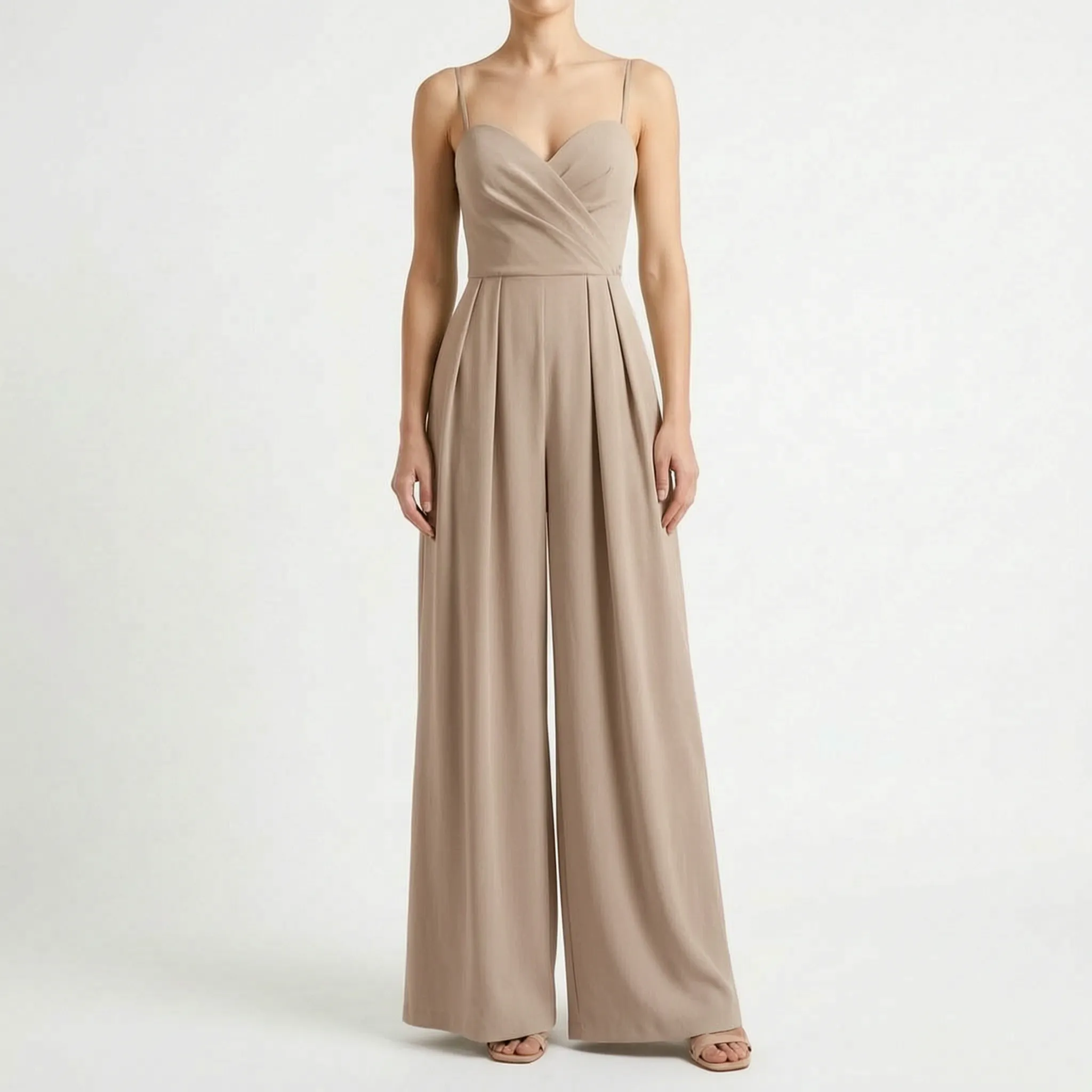 Mouwloze Jumpsuit Met Wijde Pijpen | Navando 