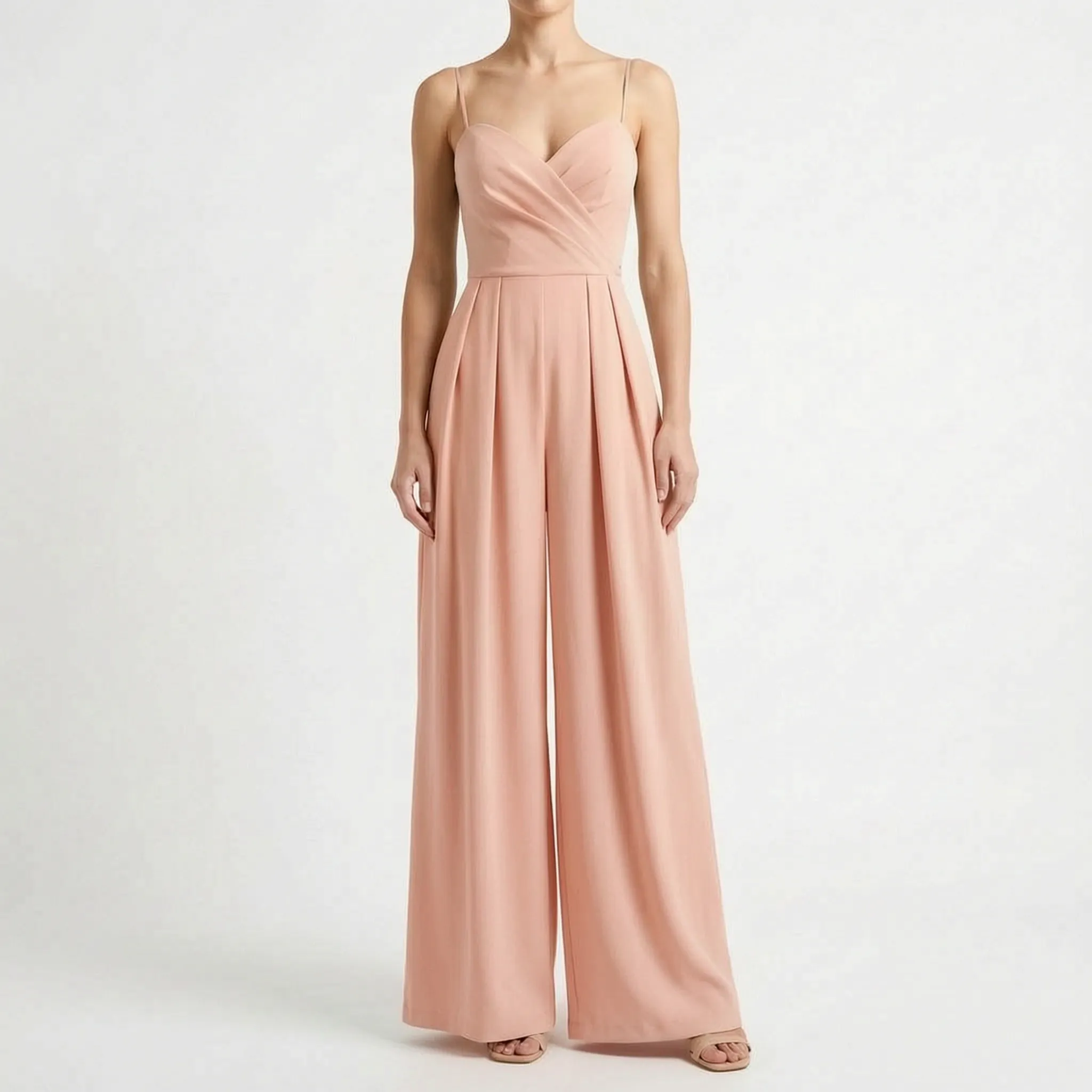 Mouwloze Jumpsuit Met Wijde Pijpen | Navando 