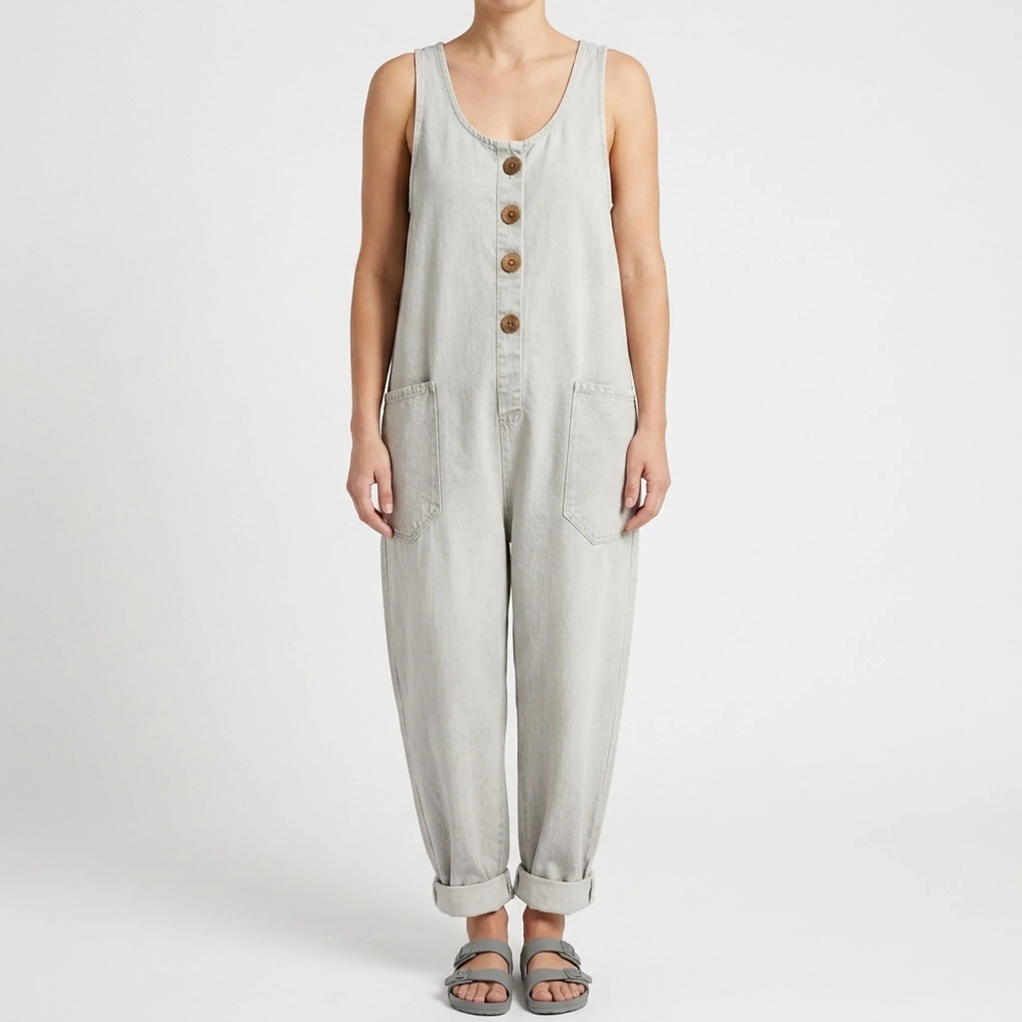 Mouwloze Loose-Fit Jumpsuit | Navando 