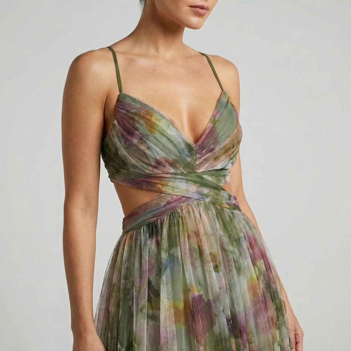 Mouwloze Maxi-Jurk Met Bloemenprint | Navando