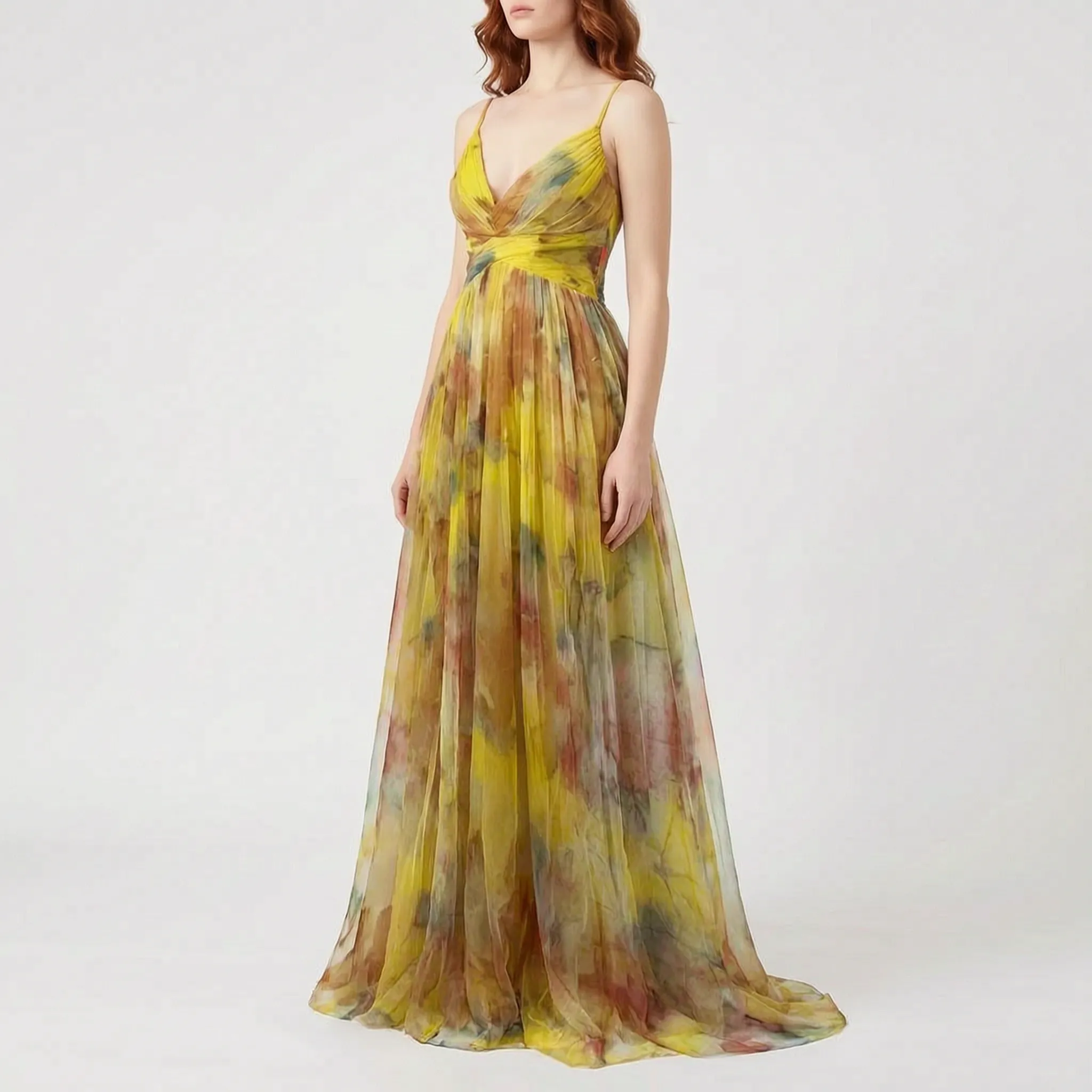 Mouwloze Maxi Jurk Met Kleurrijke Bloemenprint | Navando 