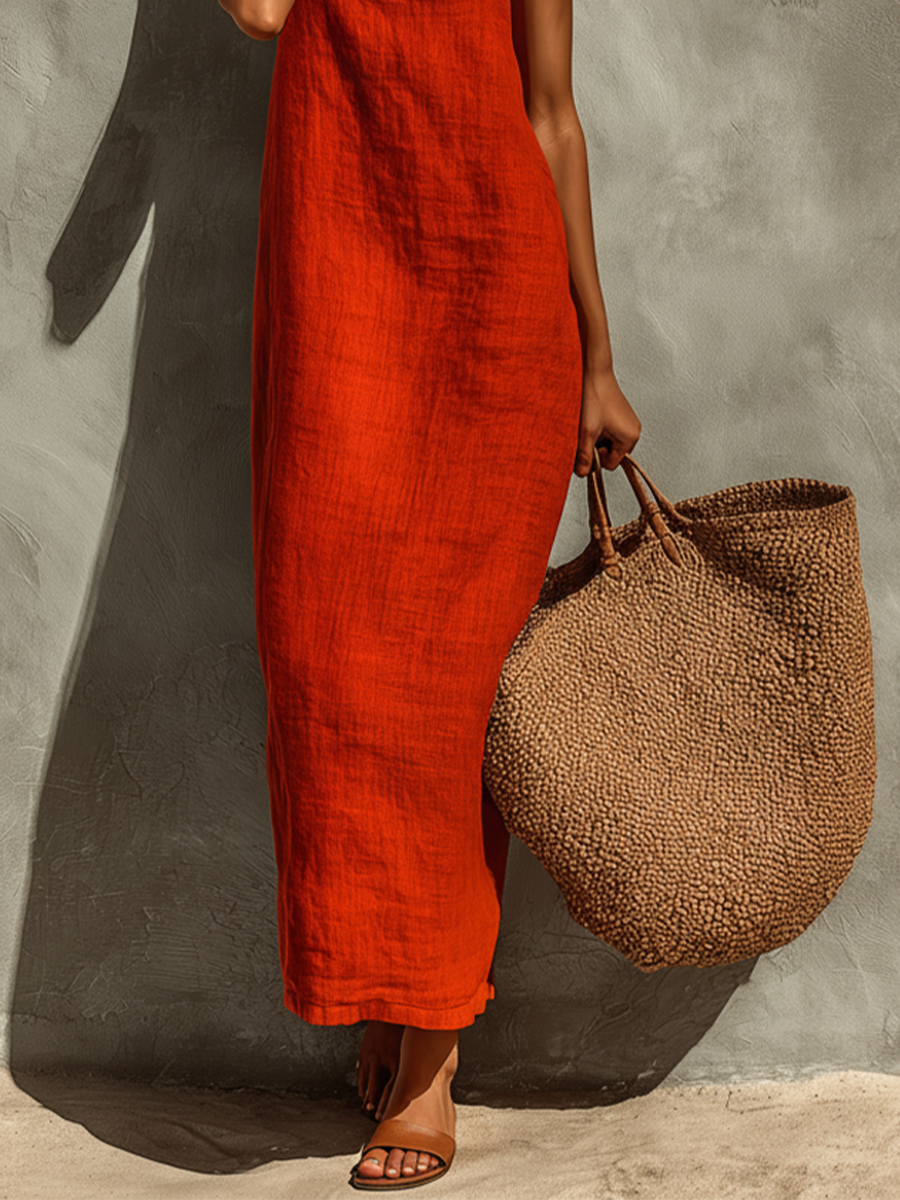 Mouwloze Maxi Jurk | Navando