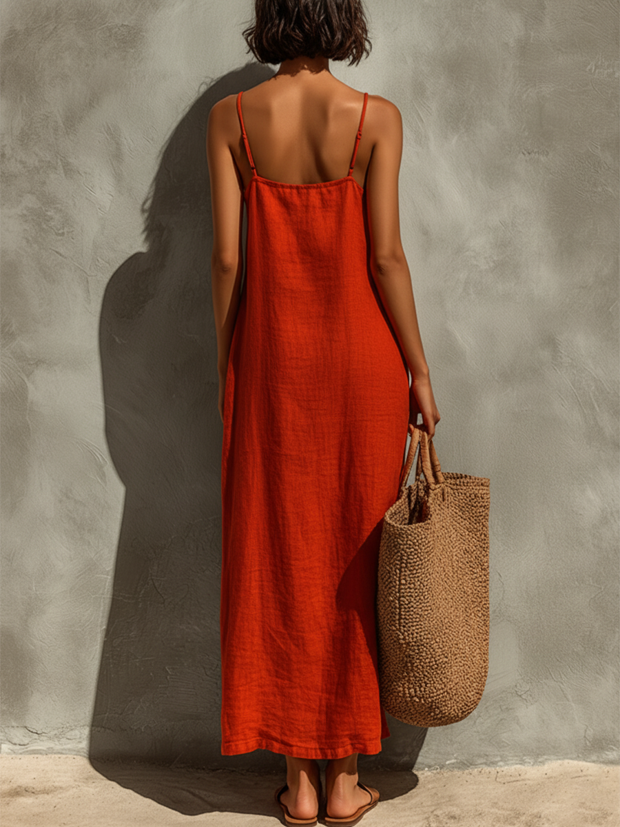 Mouwloze Maxi Jurk | Navando