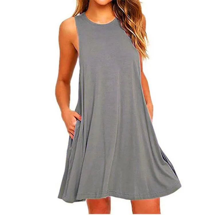 Mouwloze T-Shirtjurk | Navando 