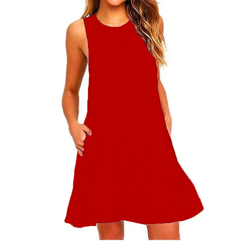 Mouwloze T-Shirtjurk | Navando 