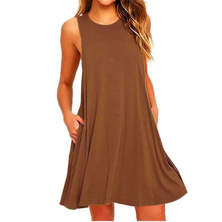 Mouwloze T-Shirtjurk | Navando 
