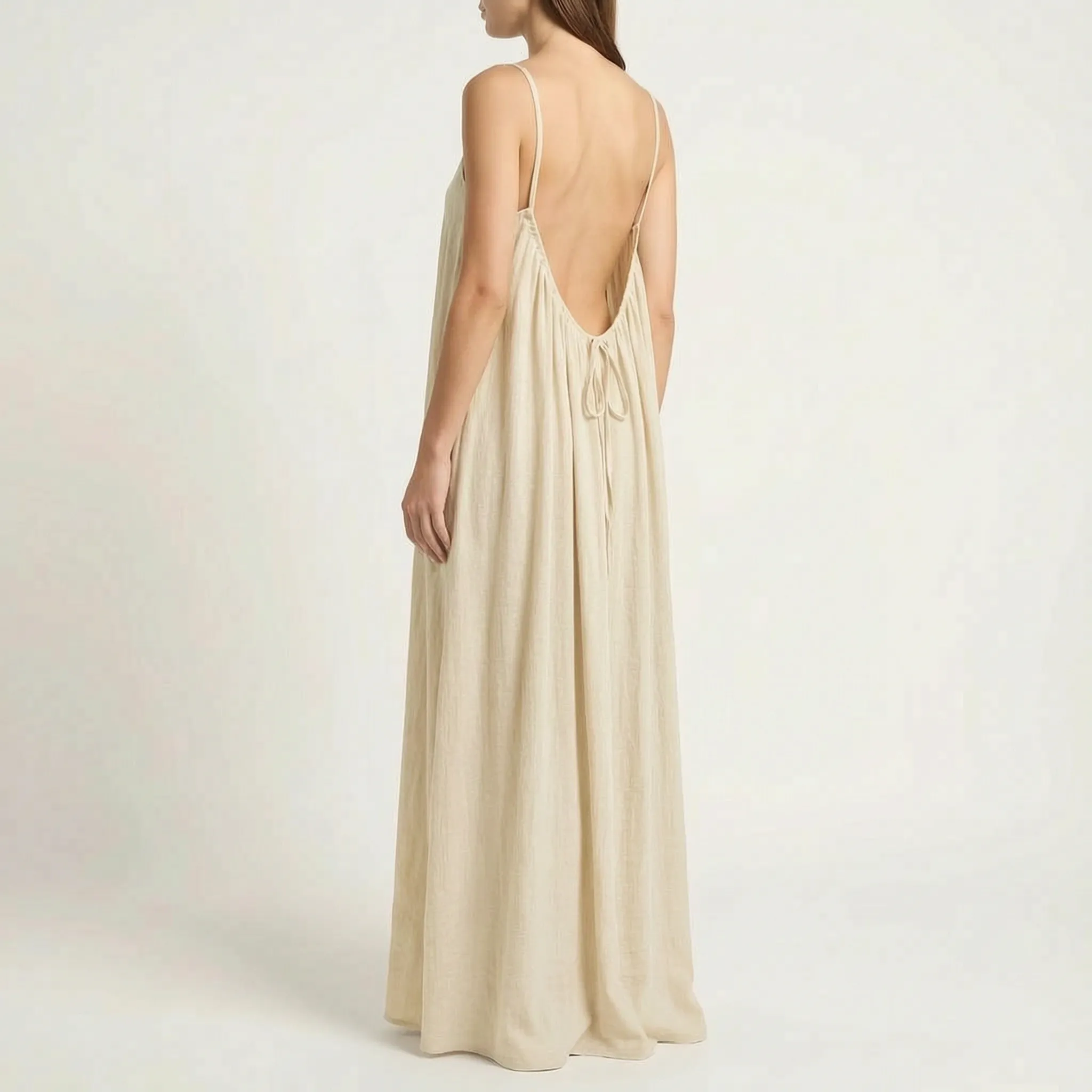 Mouwloze Zomerse Maxi-Jurk | Navando 