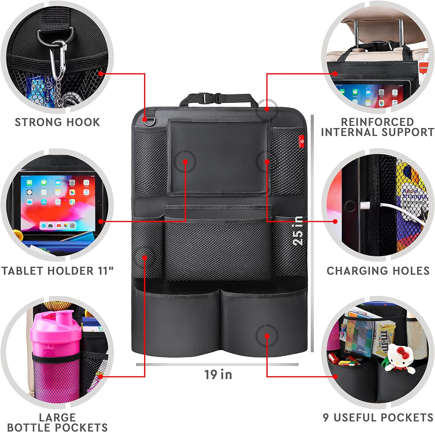 Multifunctionele Auto Organizer Achterbank | Navando 