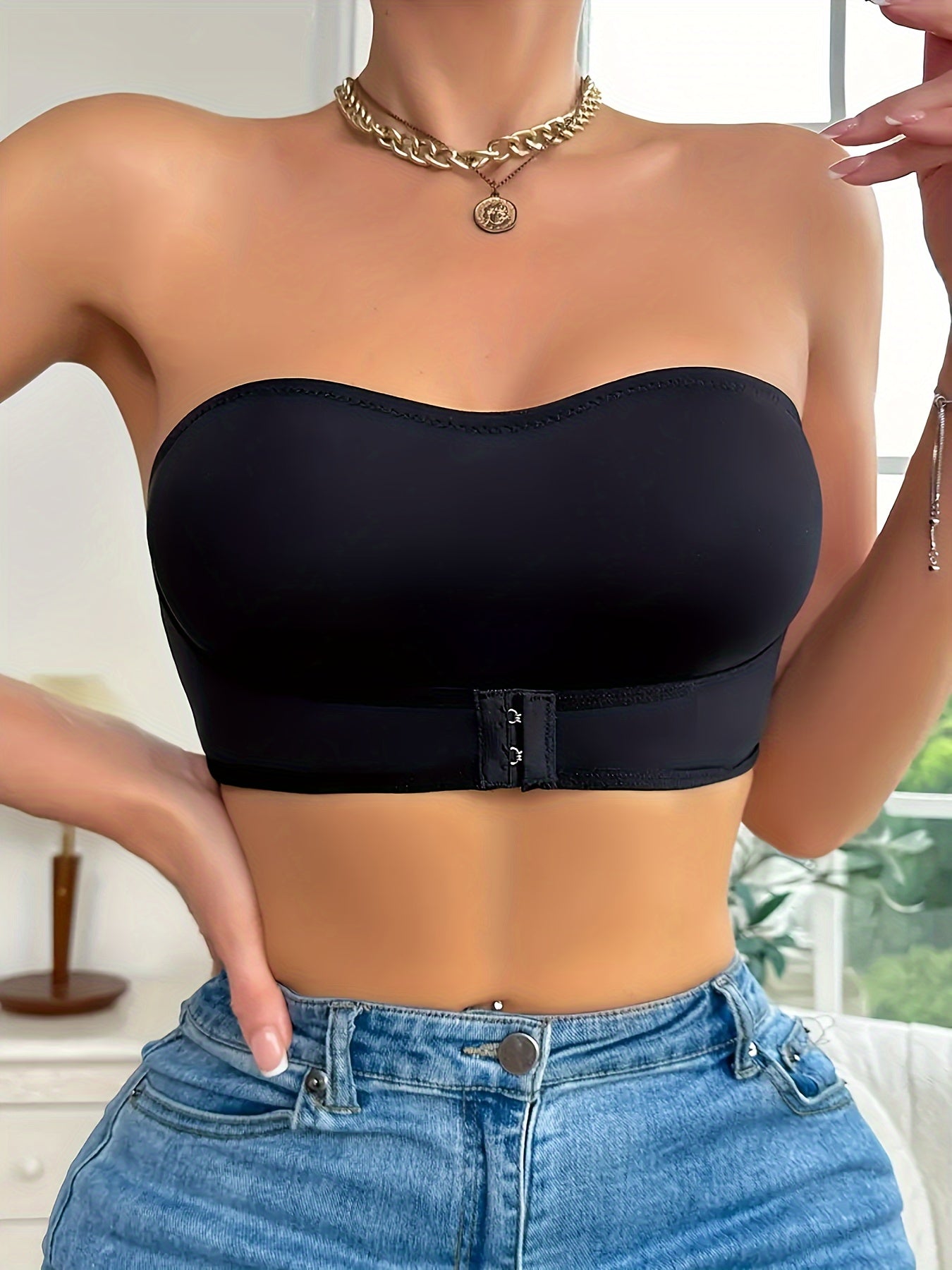 Naomi | Naadloze bandeau bh met antislip 3
