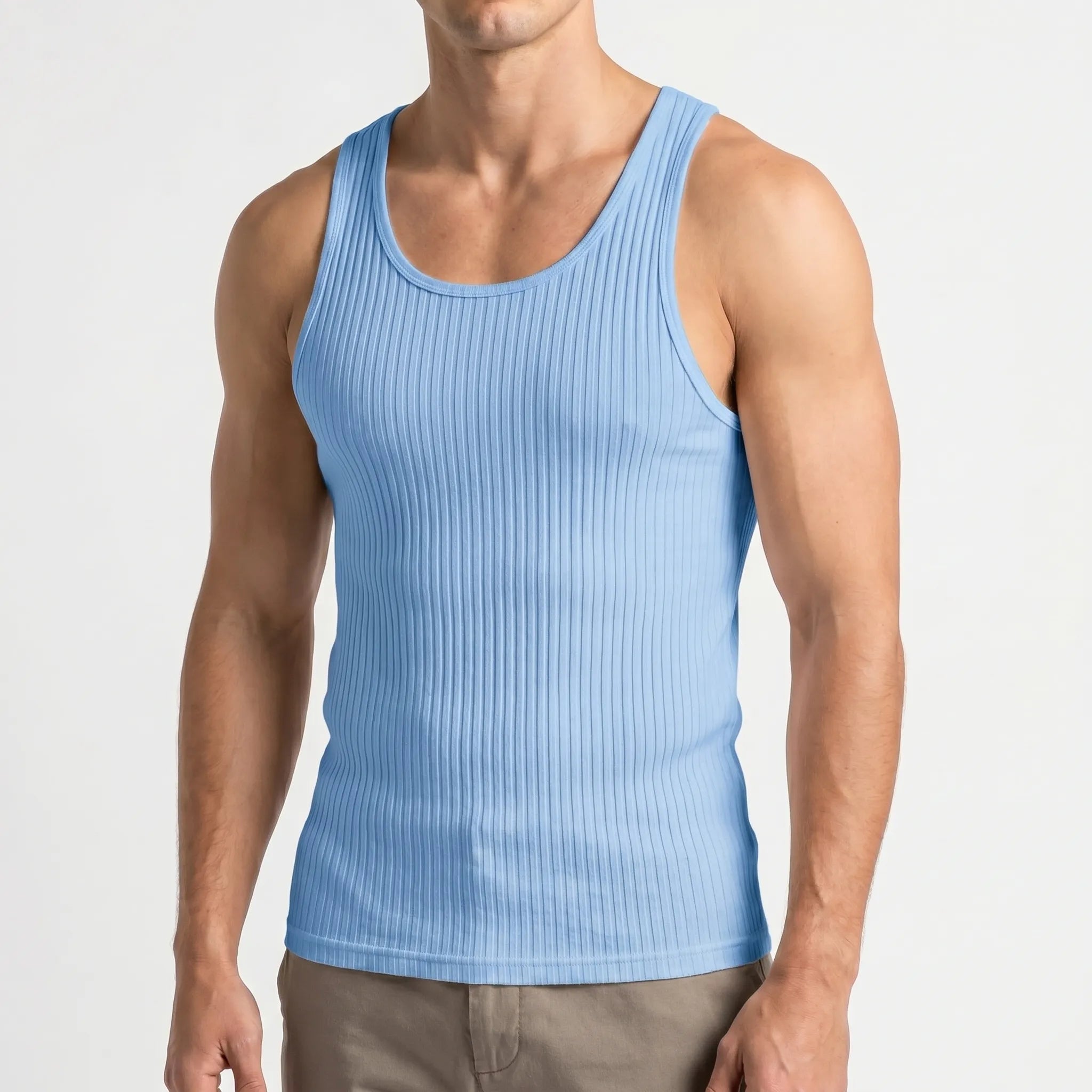 Nauwsluitende Geribbelde Tanktop | Navando 