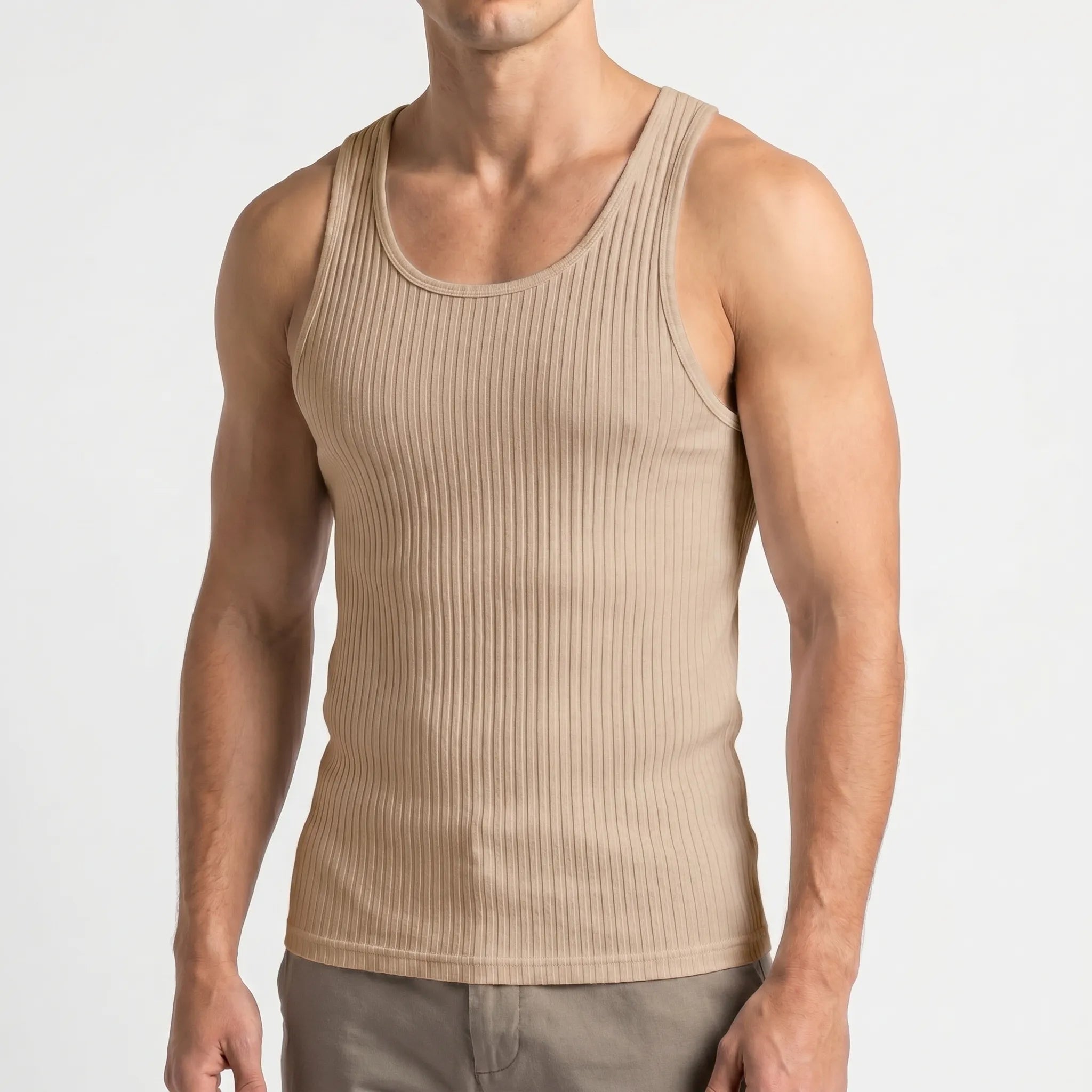 Nauwsluitende Geribbelde Tanktop | Navando 