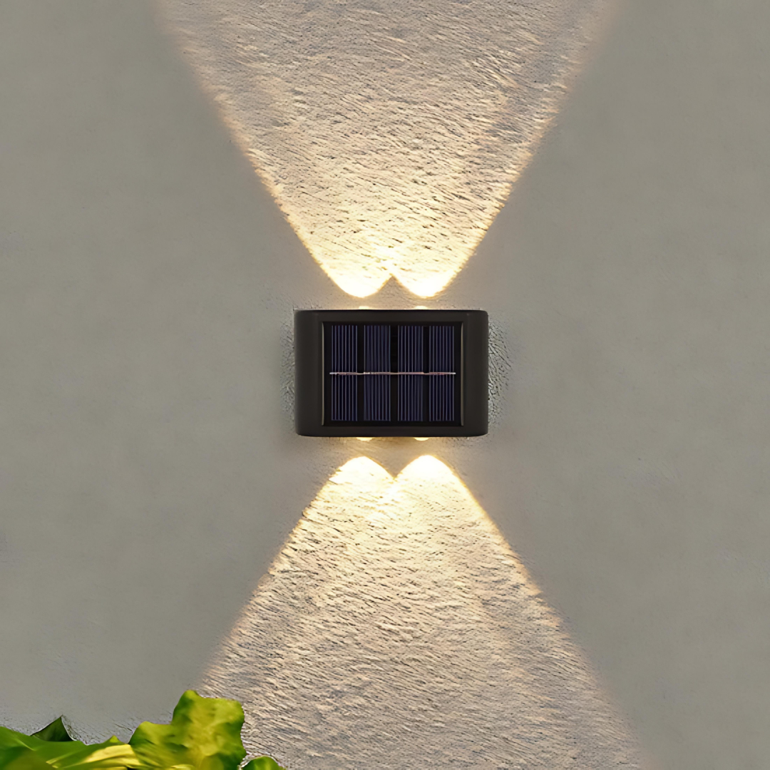 Navando | Automatische Zonnepaneel Wandlamp Voor Buiten